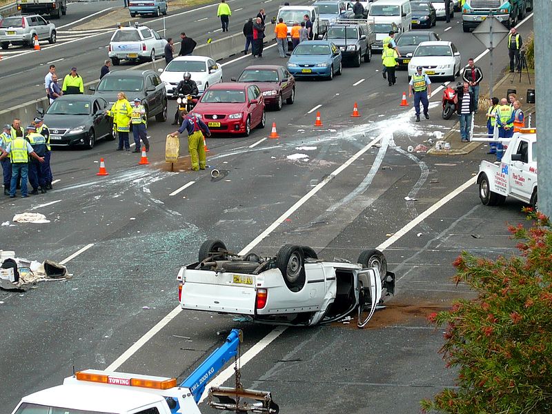 File:Multi vehicle accident - M4 Motorway, Sydney, NSW (8076183554).jpg