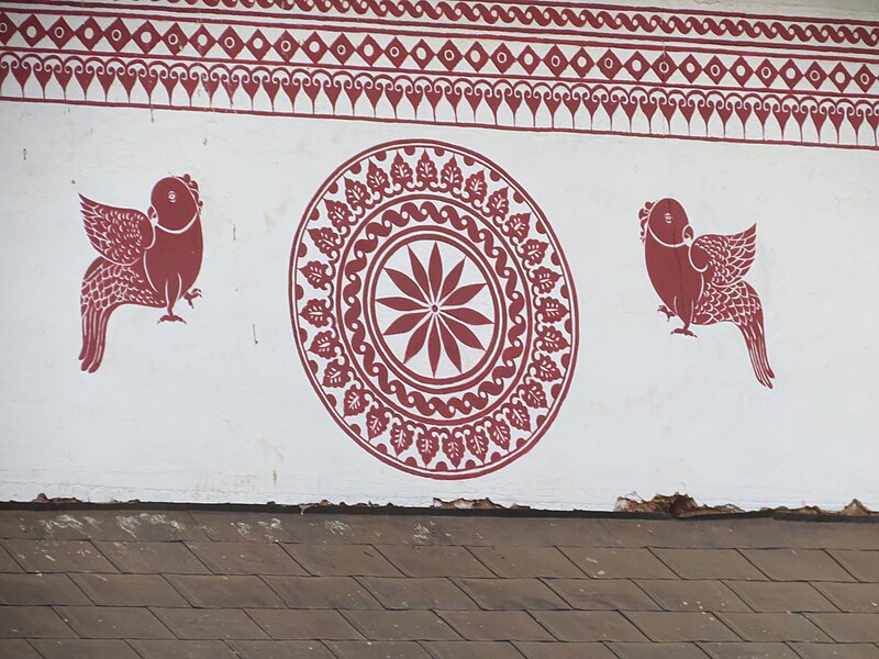 File:Mural painting at Sri Mookambika Temple, Kollur.jpg