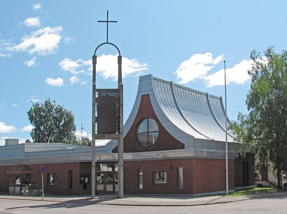 Vägbeskrivningar till Närhetens kyrka med kollektivtrafik