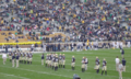 Notre Dame Fighting Irish in pre-game warm-ups before BYU in 2005