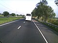 The part of North Luzon Expressway which has four lanes; two in each direction. Shot taken in San Simon, Pampanga.