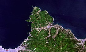 La péninsule de Natsudomari par Landsat