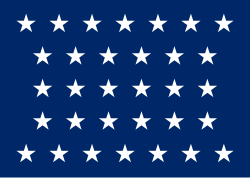 Naval jack of the United States (1858–1859).svg