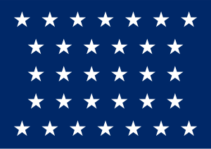Naval jack of the United States (1858–1859).svg
