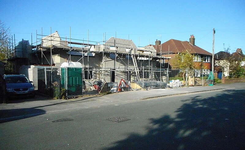 File:New house under construction, Rivington Road - geograph.org.uk - 5373923.jpg