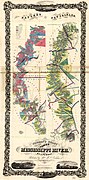 Norman's chart of the lower Mississippi River, 1858