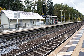 Bahnsteige, Blick Richtung Westen