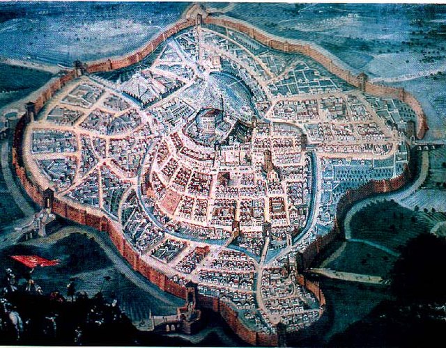 Udine as it appeared in 1650.