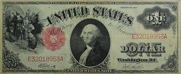 Series of 1917 $1 United States Note