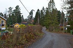 Hus längs Andersrovägen i Ostraknall.