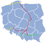 Trasy pociągów ED250 Pendolino