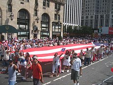 The 2005 National Puerto Rican Parade. PR Parade 2005.jpg