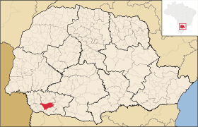 Localização de Francisco Beltrão no Paraná