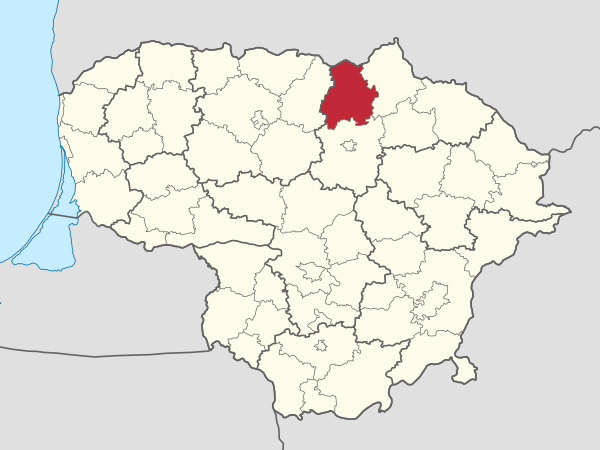 Pasvalys in Lithuania.svg