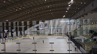 Intérieur de la patinoire Bocquaine.