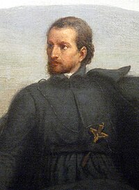 Jacques Marquette, the French Jesuit missionary who founded Michigan's first European settlement Pere Marquette closup.JPG