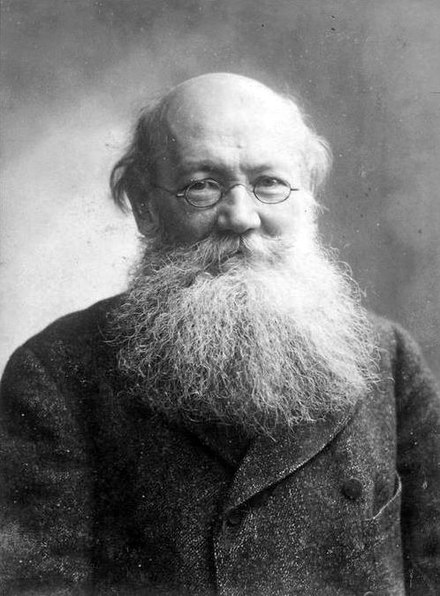 Peter Kropotkin, a prominent anarcho-communist thinker who aimed to ground anarchism in scientific theory[94]