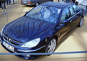 La Peugeot 607 Paladine utilisée par Nicolas Sarkozy le 17 mai 2007, jour de son investiture