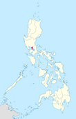 Mapa das Filipinas destacando a Região da Capital Nacional