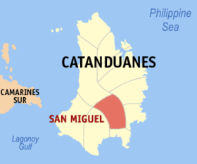 Mapa a pakabirukan ti San Miguel