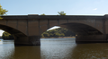 Columbia Railroad Bridge, also known as Columbia Bridge, is a 1920 concrete arch bridge in Philadelphia, Pennsylvania rail lines over the Schuylkill River. It is located in Fairmount Park. View from Martin Luther King, Jr. Drive.