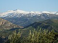 Sierra Nevada mit dem Pico del Veleta (Blick aus den Bergen von Quéntar)