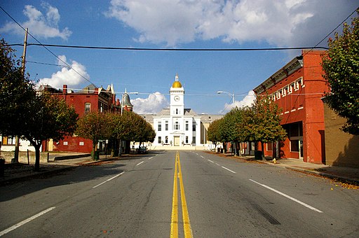 Pine Bluff AR - main street and courthouse