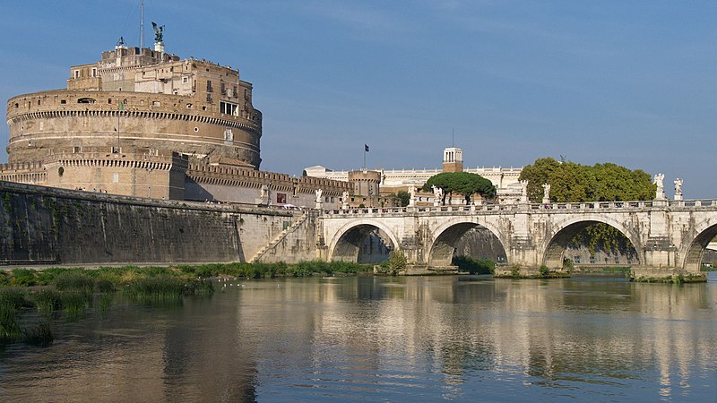 File:Ponte Sant'Angelo dal Tevere.jpg