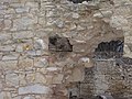 Čeština: Část trámu na hradě Pravda. Okres Louny, Česká republika. English: Part of the beam at Pravda Castle, Louny District, Czech Republic.