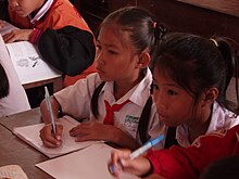 Students in a small village school in southern Laos Primary Laos3.jpg