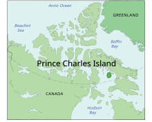Localisation de l'île Prince-Charles