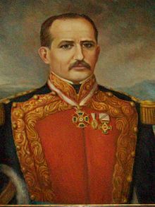 Painting of Prisciliano Sánchez, first governor of the state