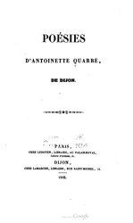 Antoinette Quarré : Poésies d’Antoinette Quarré