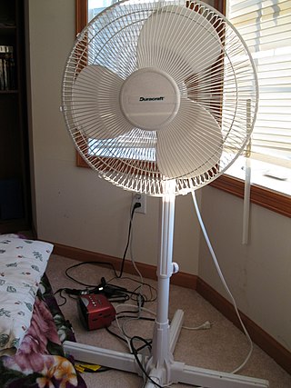 <span class="mw-page-title-main">Fan (machine)</span> Machine used to produce air flow