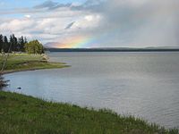 Rainbow over yellowstone lake.jpg