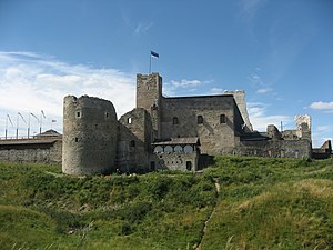 Uitzicht op kasteel Wesenberg