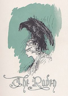 Illustratie door John Neal voor The Raven and Other Poems (1910)