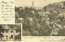 Ansichtkaart met afbeelding van Jagršča in 1910