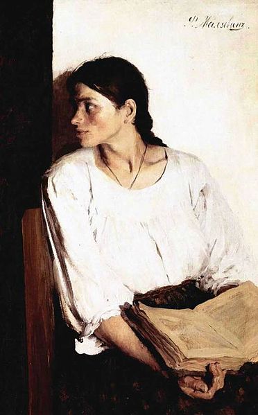 File:Reading. Portrait of Alexandra Andr. Malyavina by F. Malyavin (1895).jpg