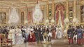 Reception in the Galerie de Guise of the Château d'Eu in honour of Queen Victoria and Prince Albert, 2 September 1843.jpg