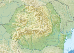 摩尔多韦亚努峰在羅馬尼亞的位置