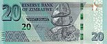 Banque de réserve du Zimbabwe 20 dollars 2020 obseve.jpg