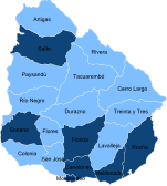 Resultados de las elecciones presidenciales de Uruguay de 2004 por departamento.svg