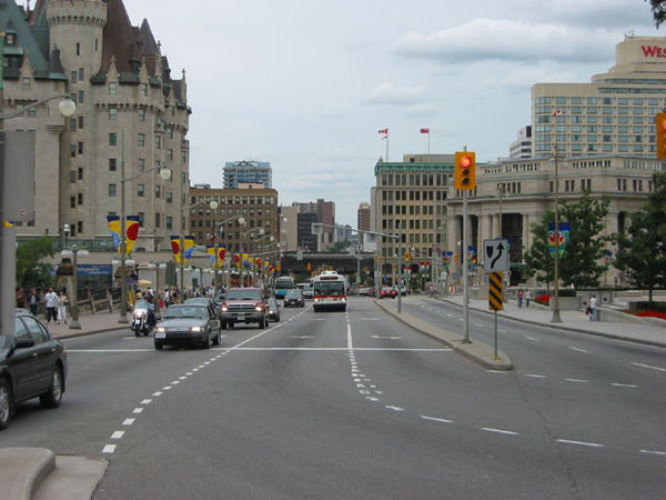 View toward Rideau Street from Confederation Square