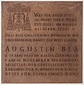 * Nomination Memorial plate at the grave of Cardinal Augustin Bea, parish church St. Genesius, Riedböhringen, Baden-Württemberg, Germany --Llez 06:22, 9 January 2024 (UTC) * Promotion  Support Good quality. --XRay 06:30, 9 January 2024 (UTC)