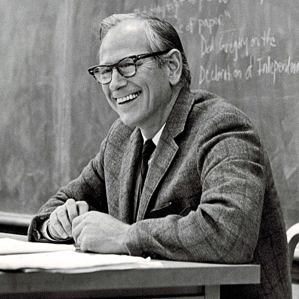 Image: Robert A. Dahl in the Classroom (cropped)