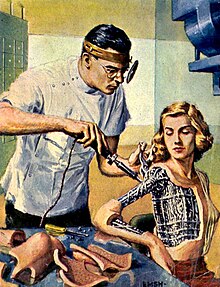 Illustrazione per il racconto Android Woman di Ed Emshwiller (Galaxy, settembre 1954).