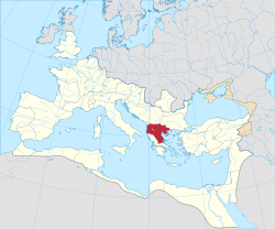 Macedonian provinssin alue vuonna 125.