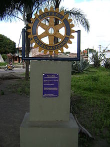 Rotary monument in Feira de Santana, Brazil Rotaryfeira.jpg