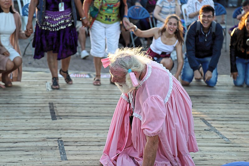 File:Royal Liberty Morris 'molly' (Pete) at 2017 Broadstairs Folk Week, Kent, England 3.jpg